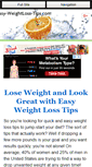 Mobile Screenshot of easy-weightloss-tips.com