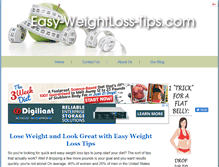 Tablet Screenshot of easy-weightloss-tips.com